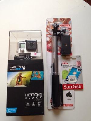 GoPro HERO4 Black Edition Camera + Monopod + Memory 32 GB [] Xiaomi YI