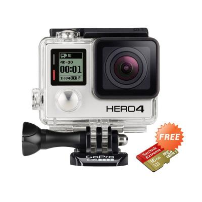 GoPro Hero 4 Black Action Camera + Memory Sandisk Extreme