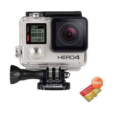 GoPro Hero 4 Silver Action Camera + Memory Sandisk Extreme