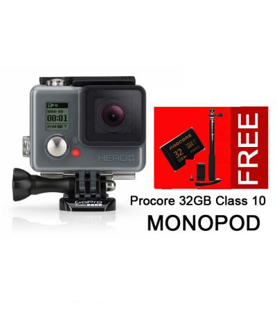 GoPro Hero+LCD _ FREE Monopod Hunter+ Memory Procore 32GB class10