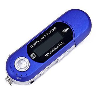 GoSport 8/16/32GB Voice Record TF Card USB MP3 Music Player Digital LCD Screen (Blue)  