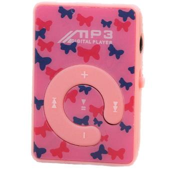 GoSport 8GB Digital Clip USB MP3 Music Media Player with Micro Support TF/ SD Card Slot (Pink) (Intl)  