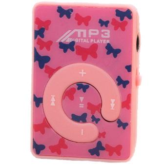 GoSport Digital Clip USB 1-8GB TF/SD card Slot MP3 Music Media Player (Pink)  