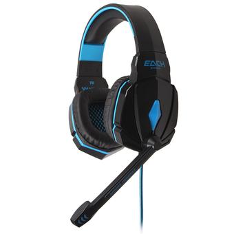 GoSport G4000LED 3.5mm without Noise Isolation Headset with Mic for PC (Blue/Black)  