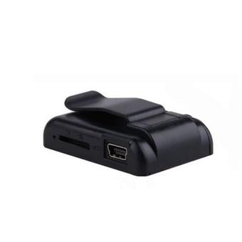 GoSport Mini Mirror Clip USB Digital Mp3 Music Player Support Up 8GB SD TF Card (Black)  