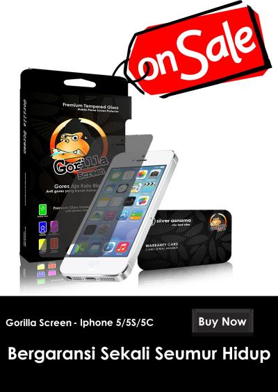 Gorilla Goscreen Anti Gores for iPhone 5 / 5S / 5C