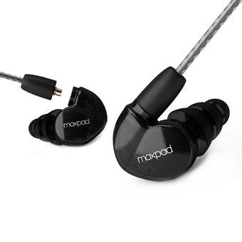 GranVela X6 Pro In-Ear Headphones Sound Isolating Stage Monitor/Sport&GYM/Memory Wire/In-Line Microphone/Detachable Cables Earphones (Black) (Intl)  