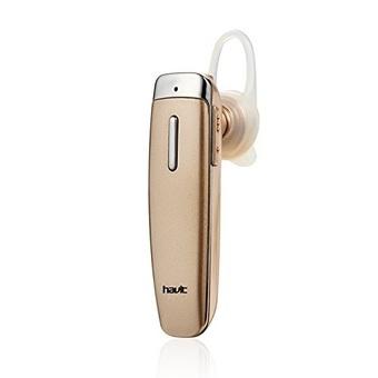 HAVITÂ® HV-I1 Mini Bluetooth V4.1 Earphone Earpiece, Stereo Headset with Hands-free & Voice Control, Multi-point Technology for iPhone and Enabled Bluetooth Cell Phones (Gold) (Intl)  