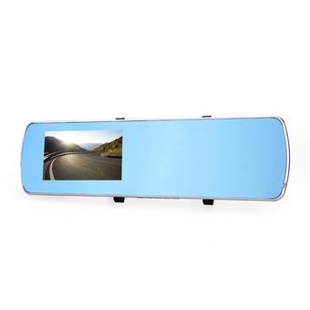 HD 1080P 4.3" Dual Lens Rearview Mirror Car Camera DVR Video Recorder Dash Cam (Intl)  