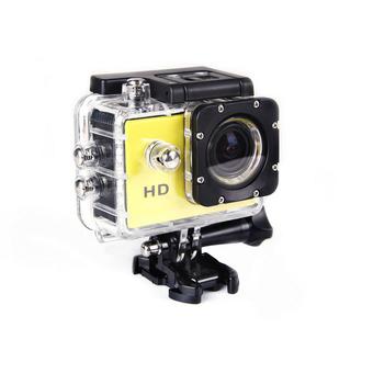 HD Waterproof Sports DV 720P Action Camera Helmet Bike Car CAM (Yellow)  