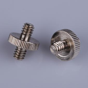 HKS 1/4 Male To 1/4 Male Threaded Metal Screw Adapter For Tripod Monopod (Intl)  