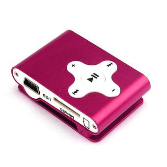 HKS 32GB Mini Clip Metal USB MP3 Player Support Micro SD TF Card Music Media (Hot Pink) (Intl)  