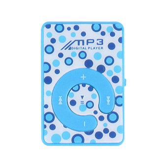 HKS Aiiwin Mini Clip USB MP3 Music Media Player with Micro TF/SD Card Slot Support 1 8GB (Blue) (Intl)  