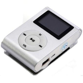 HKS GETEK 32GB Micro SD TF Card FM Radio USB Mini Clip MP3 Player LCD Screen (White) (Intl)  