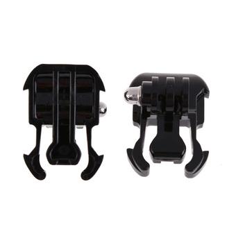HKS Helmet Accessories Mount Base Adapter Buckle for Gopro Hero 3+/3/2/1 Set of 2 (Black) (Intl)  