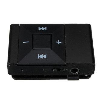 HKS Metal Clip MP3 Player Support 1GB/ 2GB/ 4GB/ 8GB Micro SD/ TF Card M5 (Black) (Intl)  