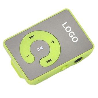 HKS Sanwood Clip 8GB USB MP3 Player Micro SD TF Headphone Cable (Green) (Intl)  