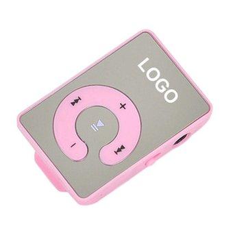 HKS Sanwood Clip 8GB USB MP3 Player Micro SD TF Headphone Cable (Pink) (Intl)  