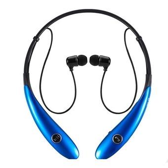 HV-900 Wireless Bluetooth Neckband Sports Stereo Headset for iPhone Samsung HTC LG Smartphone (Blue)  