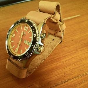 Handmade Leather Strap (Tali jam tangan kulit handmade) Real Zulu II