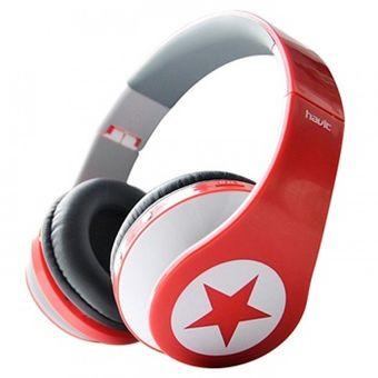 Havit HV-H99TF Headset - Merah/Putih  