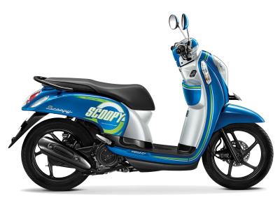 Honda New Scoopy eSP Sporty Urban Blue Sepeda Motor