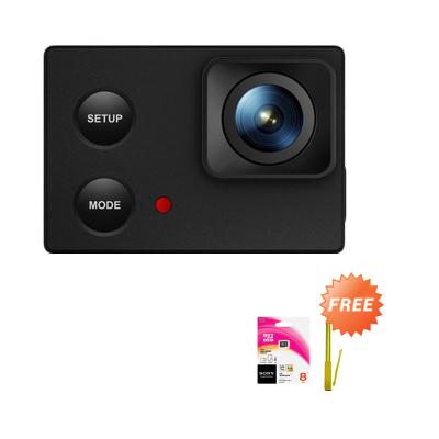 Isaw Edge Action Camera [WiFi/4K] + Sony microSD 8 GB + Tongsis Fotopro QP-902E