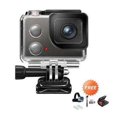 Isaw Wing Action Cam [12 MP/Full HD] + Sandisk Ultra 32GB + Tongsis Gopro/Brica/Xiaomi Yi