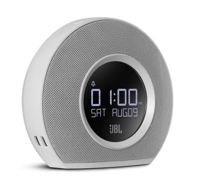 JBL Horizon Bluetooth Clock Radio With 2 USB Port Fast Charger - Ambient Light Speaker - Putih