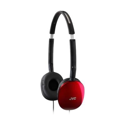 JVC Flats Lightwight HA-S160 Red Headphones