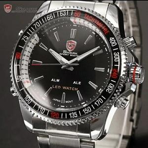 Jam tangan pria sport shark original digital analog asli garansi