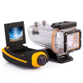 Jia Hua AT90 Outddor Sport Camera Water Proof Diving 270 Degree Rotation (Yellow)  