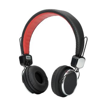 Kanen IP-850 Foldable Stereo Headphone w/ Microphone for Iphone + Ipad + More - (Black + Red) (Intl)  