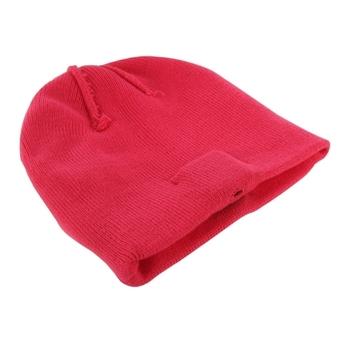 Knitted Bluetooth Headset Warm Winter Hat with Mic for Boy and Girl and Adults(Magenta)(INTL)  