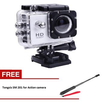 Kogan Action Camera 1080p - 12MP - Putih + Tongsis SM 201 for action camera  