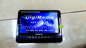 LCD TV Portable 9inch Digimedia - Built-in Battery / USB / MMC / TV