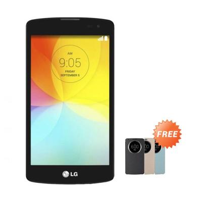 LG L Fino D295 Hitam Smartphone + Flip Cover
