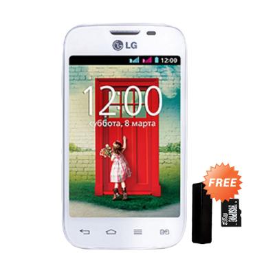LG L40 D170 Smartphone - Putih + Powerbank + Memory Card MMC 8 GB