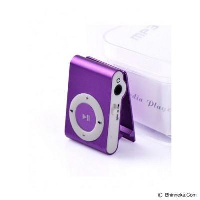 LONG CELL MP3 Music Clip with Headset - Purple