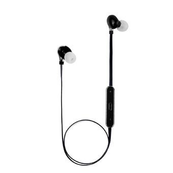 Lemonbest Wireless Bluetooth 4.1 Noodle Shape Headset In-ear Sport Stereo Earphone for iPhone Samsung LG (Black) (Intl)  