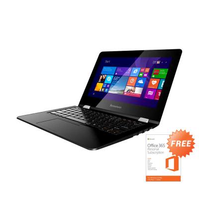 Lenovo Laptop 2in1 Yoga 300 80M1002JID [11.6"/N3050/4GB/Win 10] Hitam + Office 365 Personal