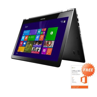 Lenovo Laptop 2in1 Yoga 500 Black Notebook [14 Inch/I5/nVidia/4 GB/Win 10] + Office 365 Personal