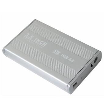 M-Tech Harddisk Case 3.5" USB 2.0 - Silver  