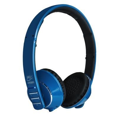 MEElectronics Air-Fi Runaway Stereo Bluetooth Wireless Headphones with Hidden Microphone - AF32 - Blue