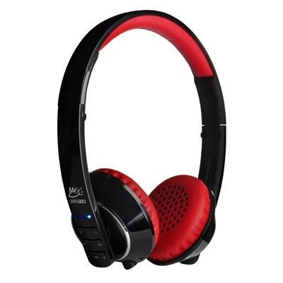 MEElectronics Air-Fi Runaway Stereo Bluetooth Wireless Headphones with Hidden Microphone - AF32 - Red/Black