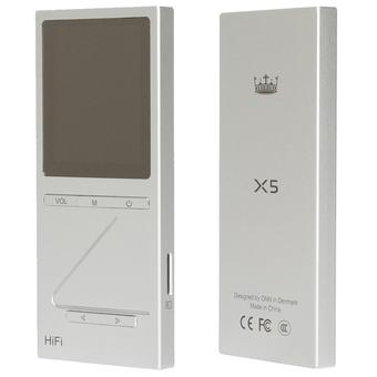 MINI ONN X5 Hi-Fi Music Player 8GB 24bit 192KHZ WAV APE OGG MP3 Sliver (Intl)  