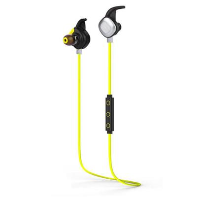 MORUL U5 plus Waterproof V 4.1 Bluetooth Headphone Wireless Sport Earphone In Ear Headset Noise Cancelling NFC HiFi Handsfree Earbud With Mic - Yellow