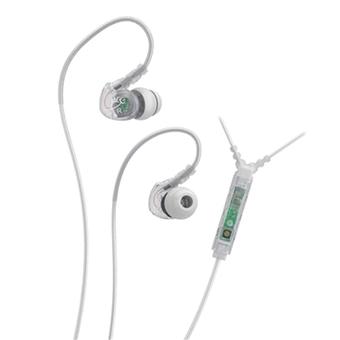 Meelec Sport-Fi Memory Wire In-Ear Earphones with Remote and Mic - Second Generation - M6P - Gray Clear  