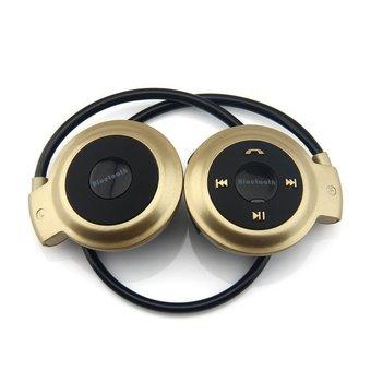 Mini 503 Bluetooth Stereo Sports Headset (Gold) (Intl)  