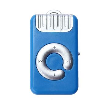Mini Clip Metal USB MP3 Player Support Micro SD TF Card Music Media Blue  